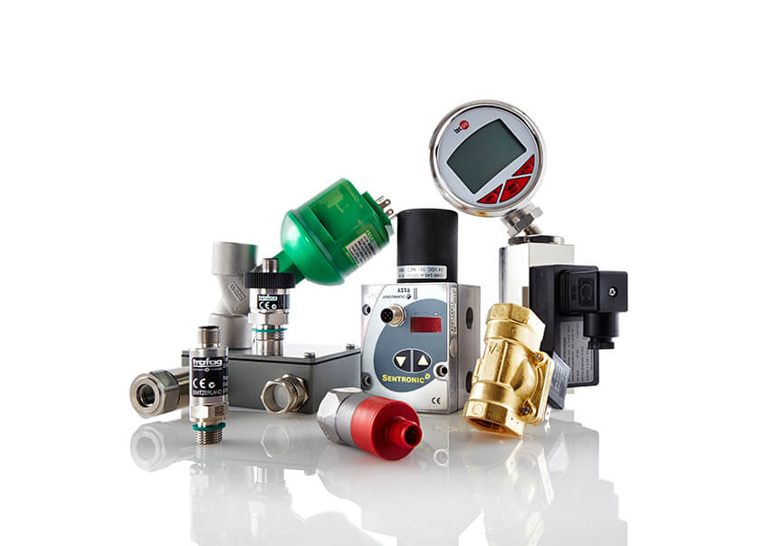 Tryk og flow komponenter til industrien