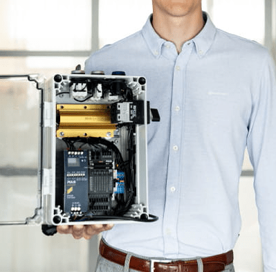 Axel med miljøvenlig forsyning