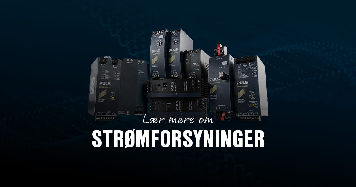 Strømforsyninger fra puls 