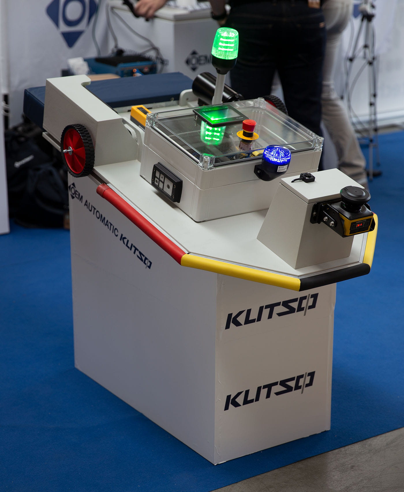 Vores selvbyggede AGV til at vise komponenters anvendelse