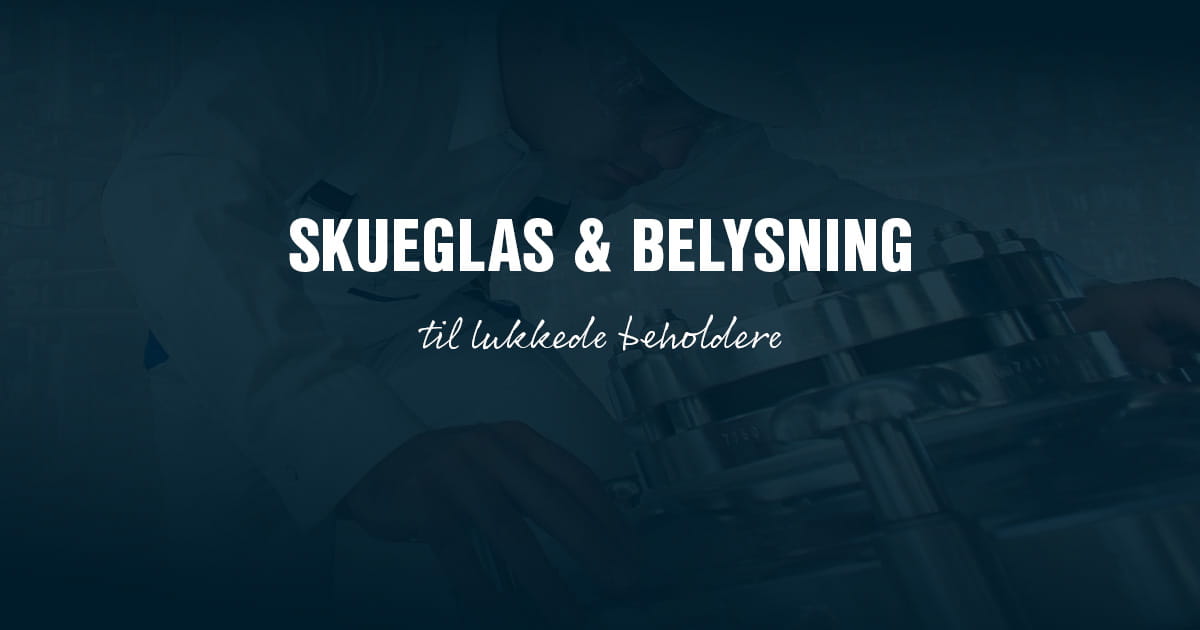 Skueglas og belysning cover