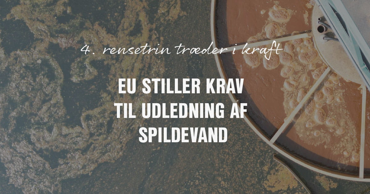 EU stiller krav til spildevand