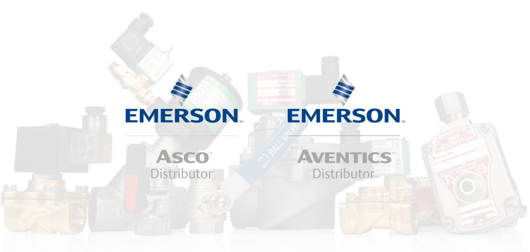 Emerson's flowkontrol- og pneumatikprodukter Asco og Aventics