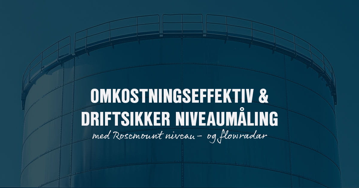 Omkostningseffektiv niveaumåling
