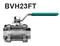 Ball valve w. handle G 1" 1.4408 PTFE