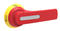 Dørkoblingsgreb GL0160-GL0315 rød/gul 125mm arm (off position)