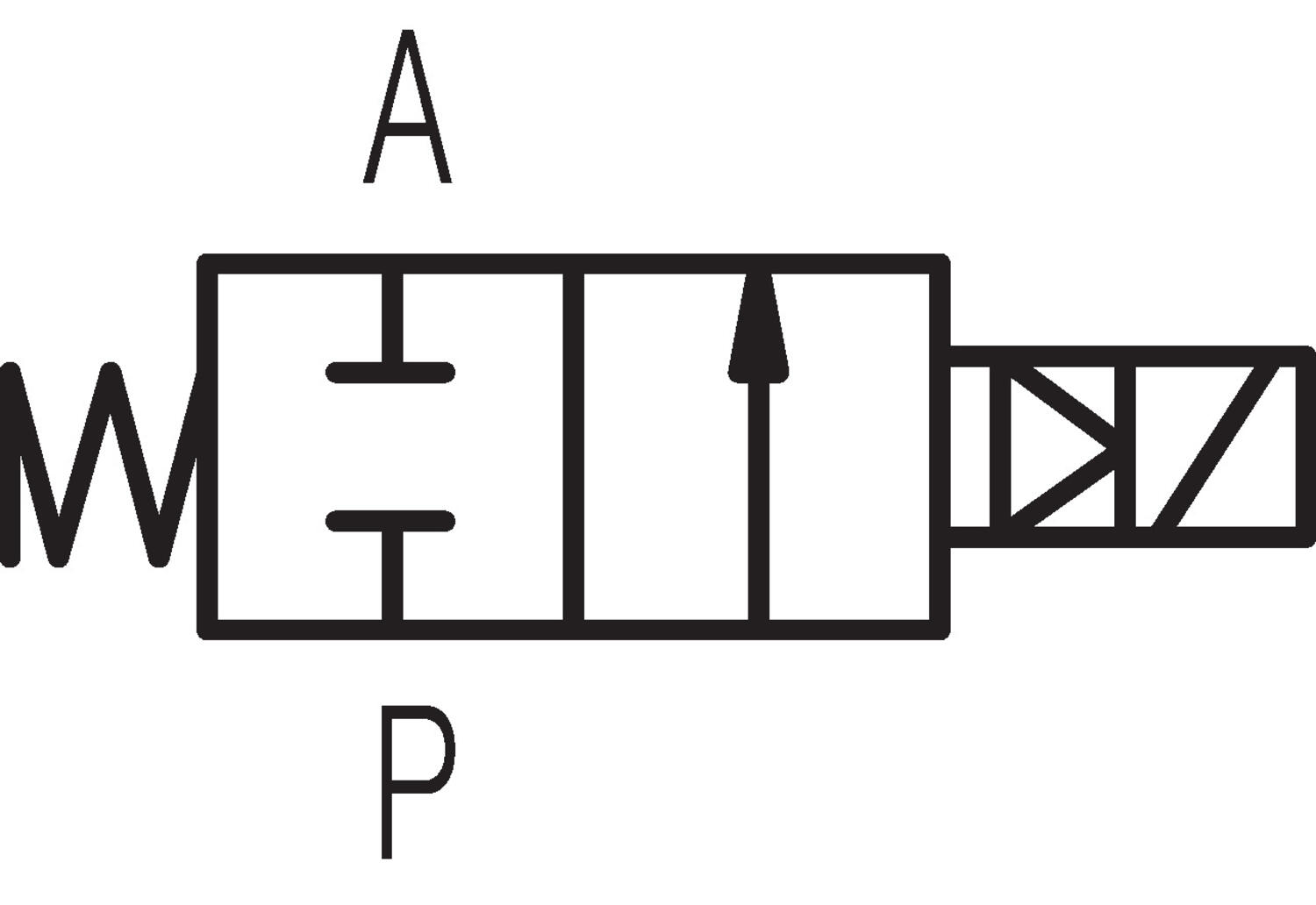 2/2 Servostyrd 3/8"-1"-flow diagram