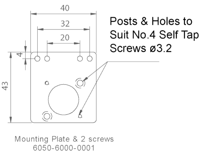 67xx mounting plate dim