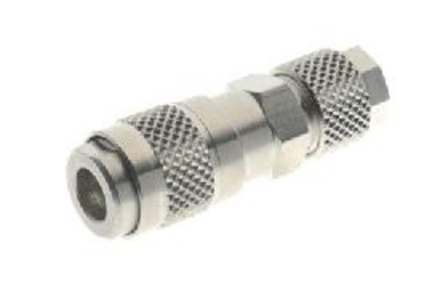 Bayonet coupling, female with clack valve, high-speed connection