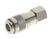 Bayonet coupling, female with clack valve, internal tap