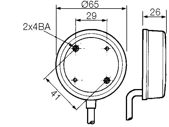 Bellows of pressure fore airbreak circuit-breaker