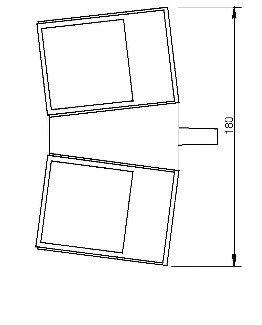 Compact foot pedal-double