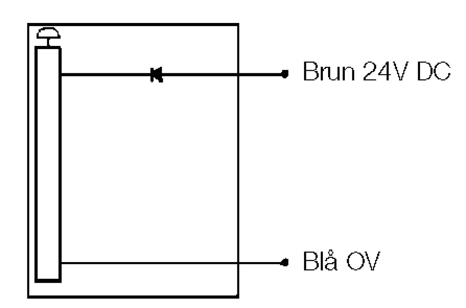Connecting sketch Transmitter Curtainphotocell with high resolution