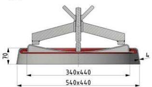 Cover 340 x 440 MM Press Neck 2019