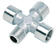 Cross tubing, 1x external, 3x internal tap