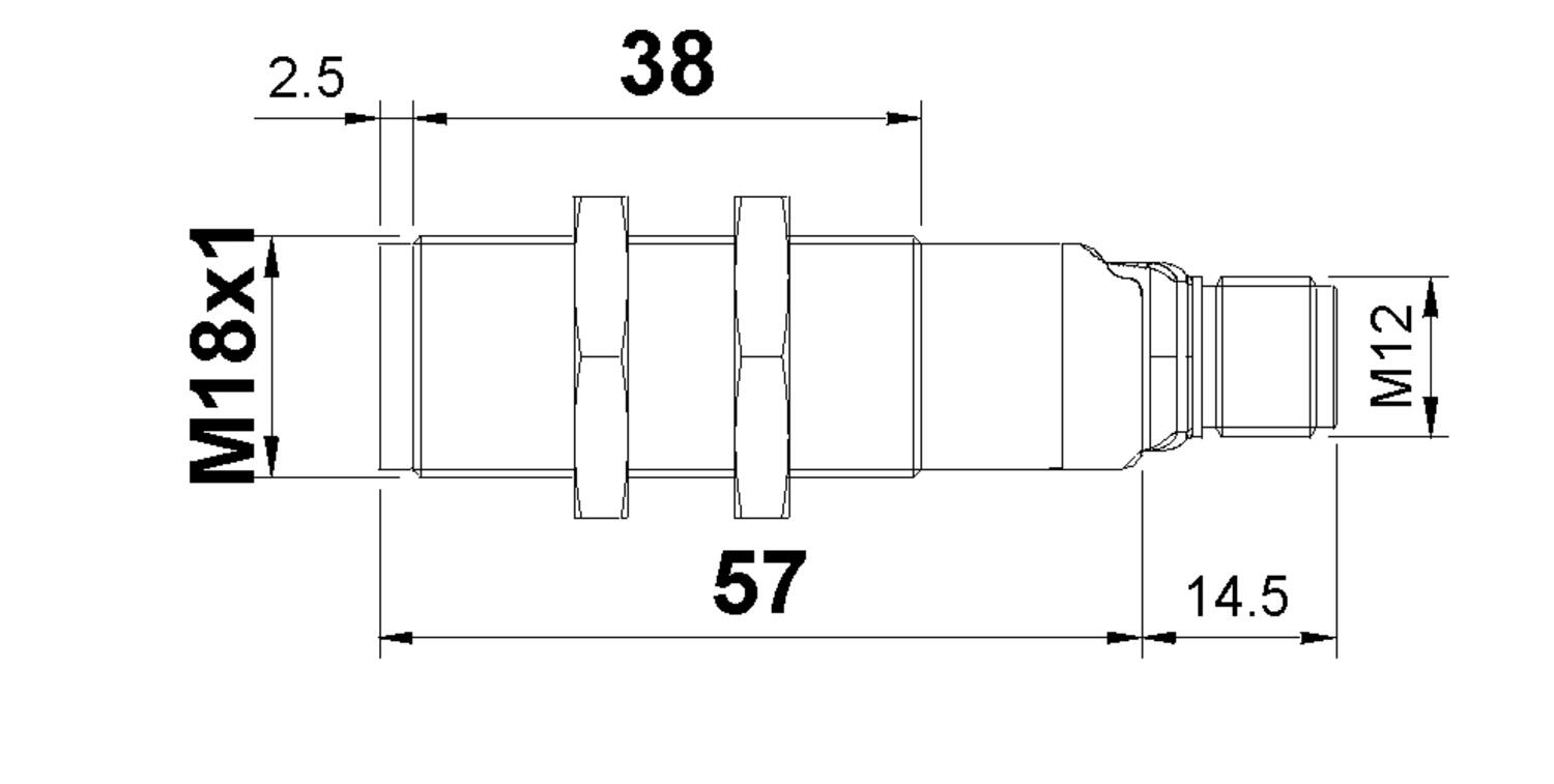 Dimension, transmitter, metallic, direct