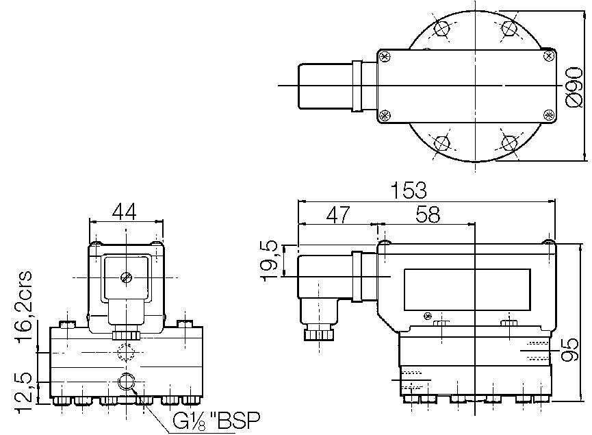 Dimensions. Model 1482P.