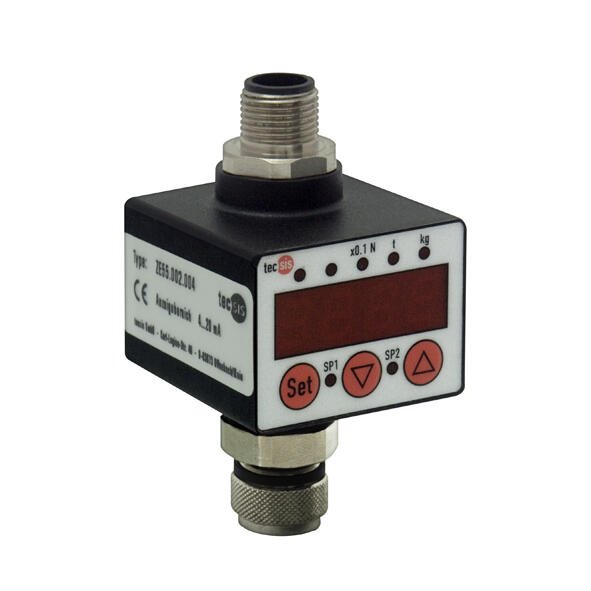 Direct mountable display fore M12-electric connection