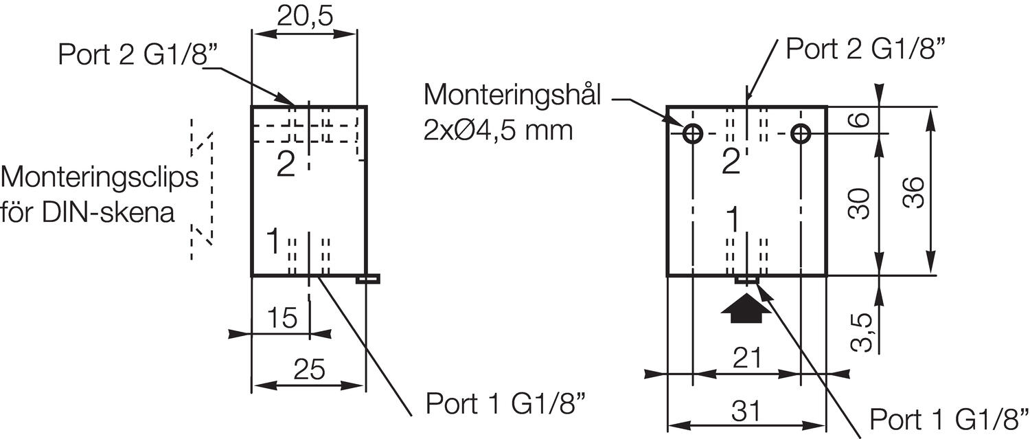 Drawing for shingle montage of 3/2-valve