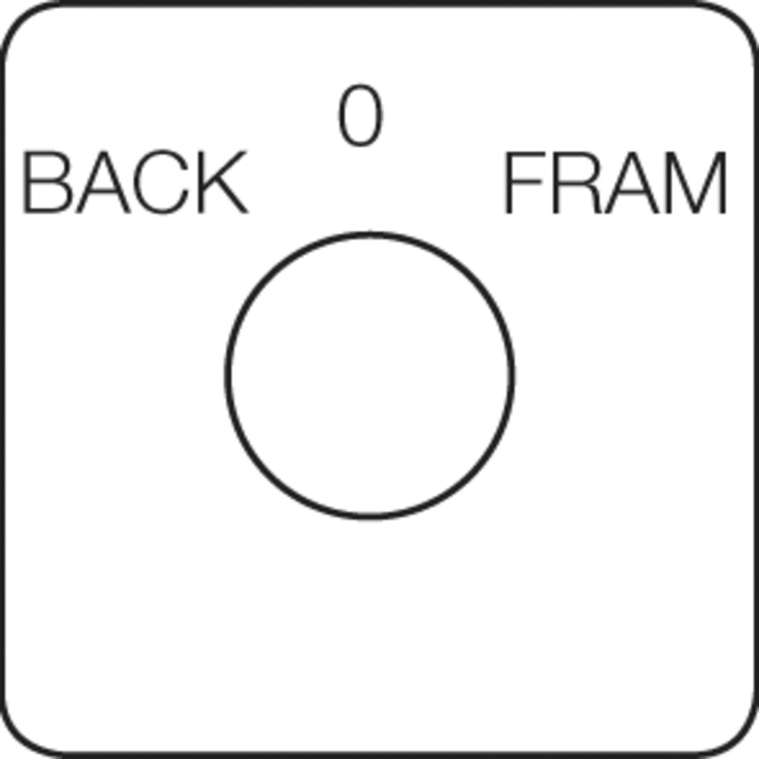 Drawing of engraved front sign