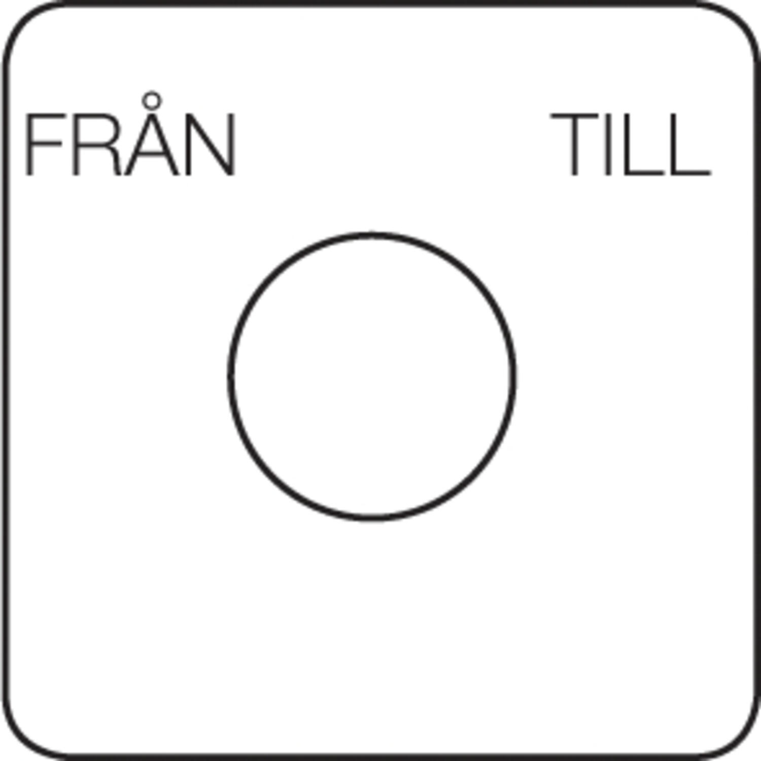 Drawing of engraved frontsign