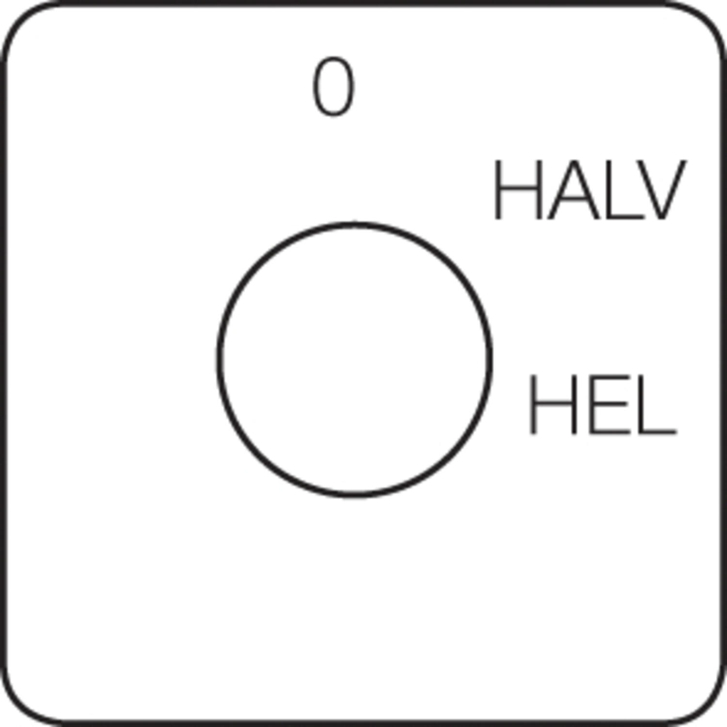 Drawing of engraved frontsign