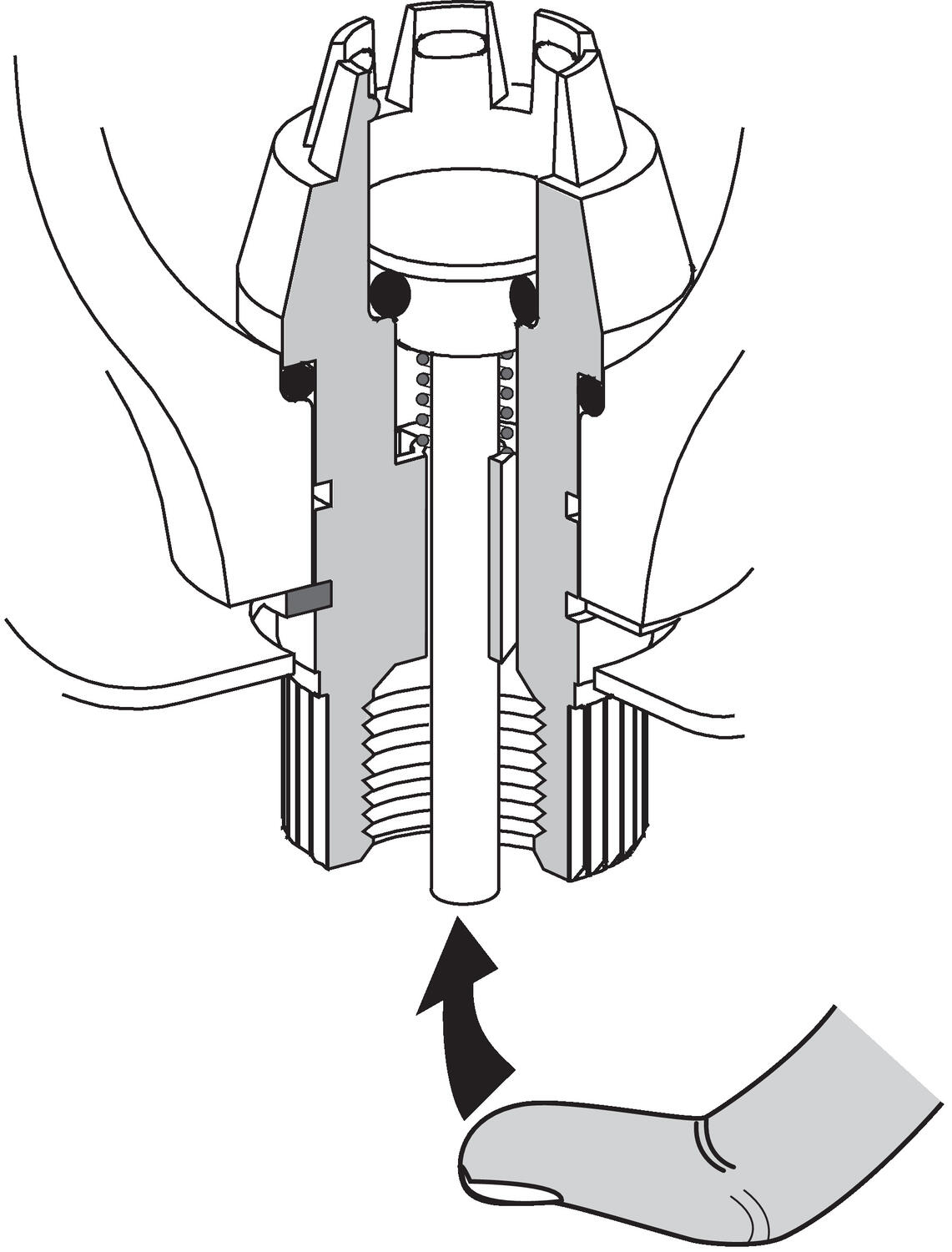 Illustration to semi automatic drainage