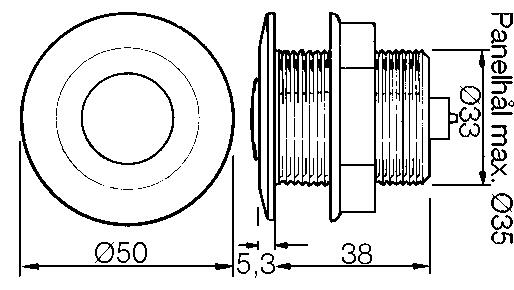 Push button fore airbreak circuit-breaker