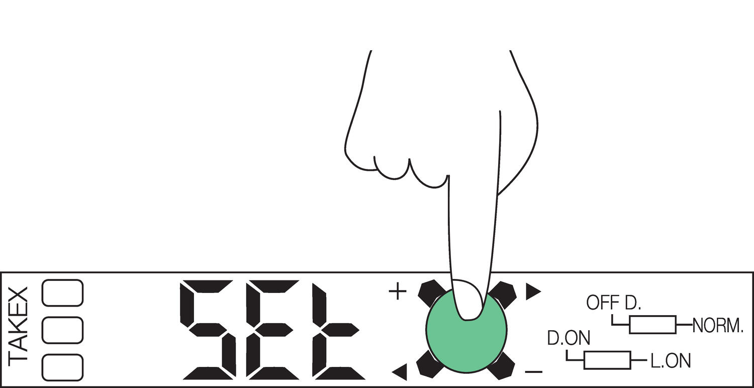 Setting, sensitivity, no work, 3.