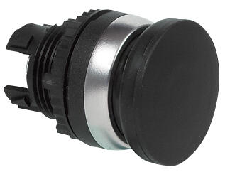 Unlighted snap fastener black